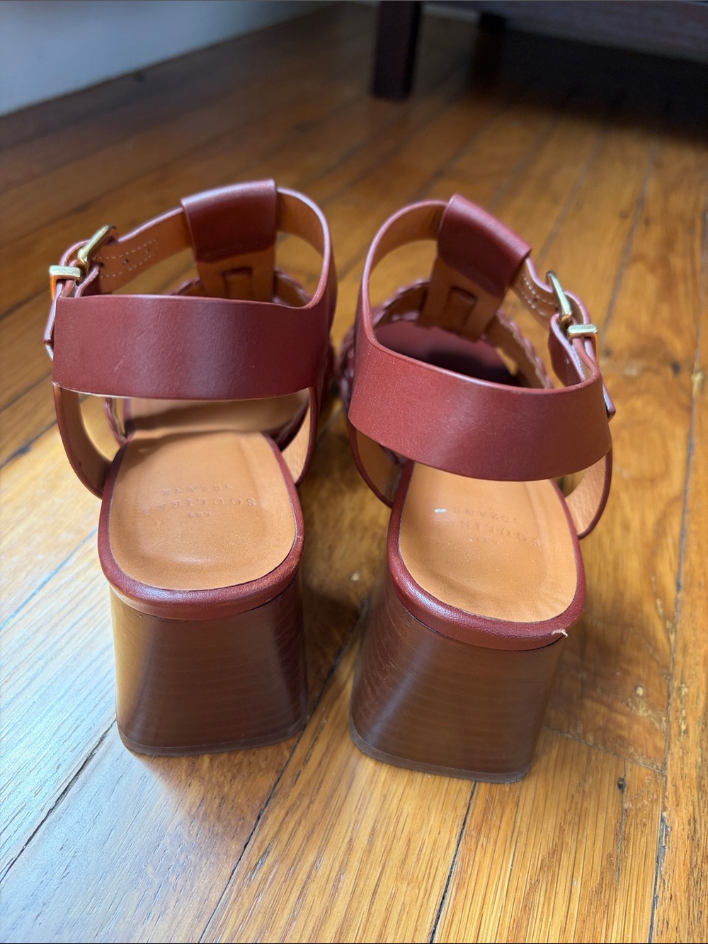 Sezane Felicia Women’s Braided Strap Block Heel Sandals - Picture 5 of 12